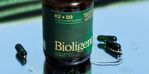 Bioligent K2+D3 bottle and capsules